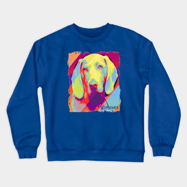 Weimaraner Crewneck Sweatshirt by SpottydoggCreatives